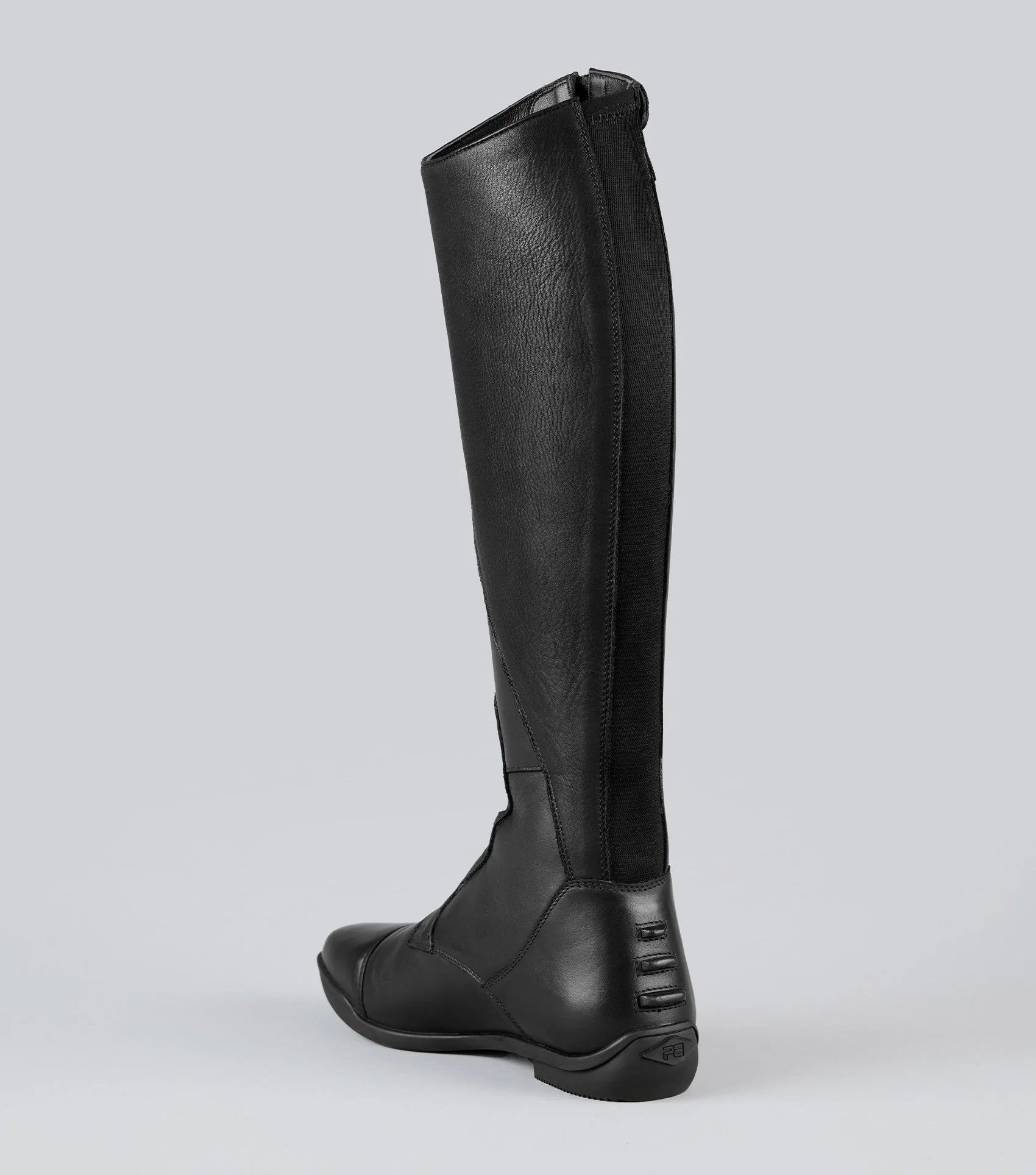 Black Leather Riding Boots: Women's Tall Equestrian Field Boots