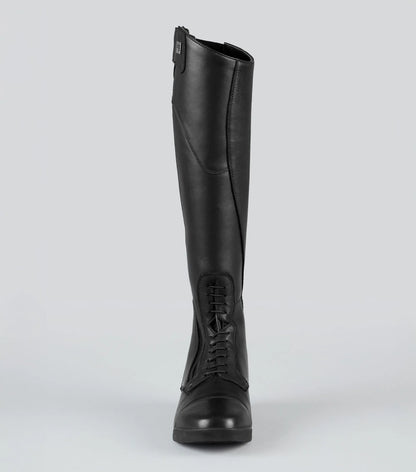 Premier Equine Cedo Black Leather Tall Riding Boots for Women | Ladies Equestrian Field Boots