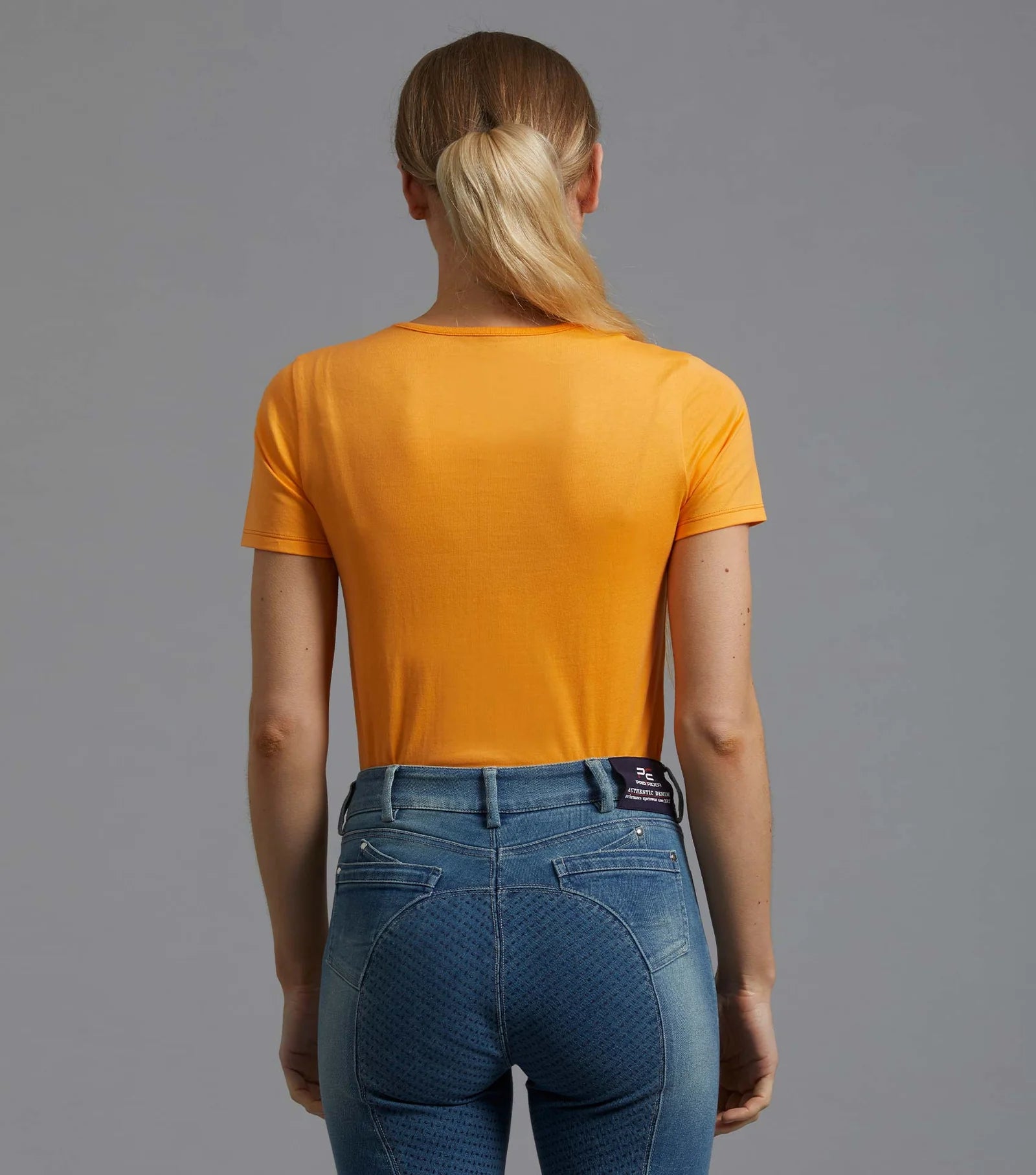 Premier Equine Orange Cotton Riding T-Shirt for Women | Equiflair