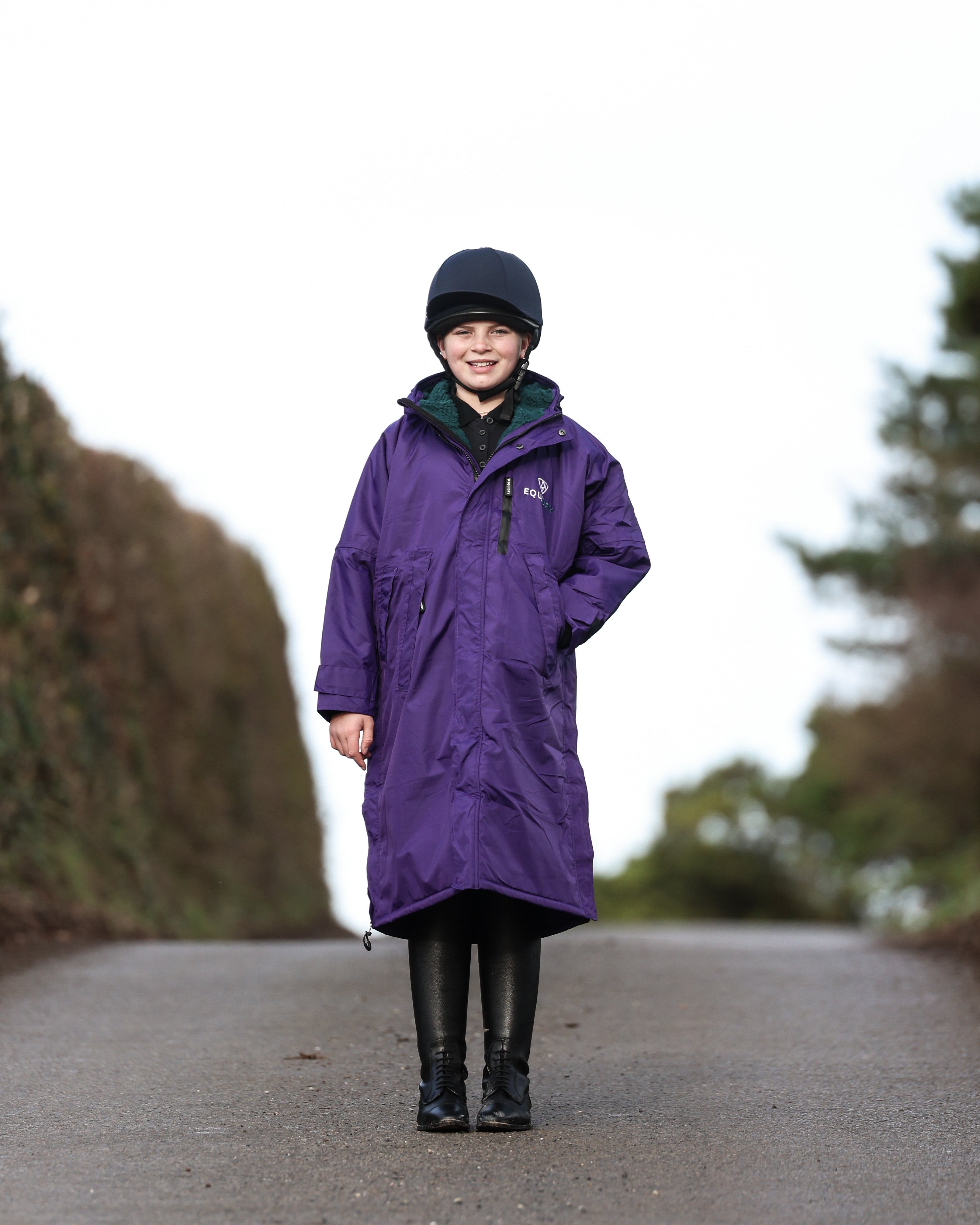 EQUIDRY Evolution Children's Thick Fleece Purple/Teal