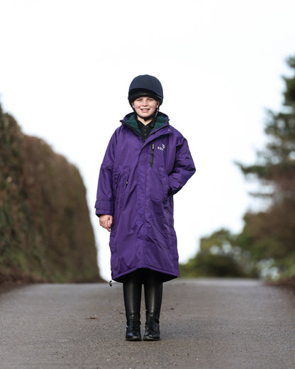 EQUIDRY Evolution Children's Thick Fleece Purple/Teal