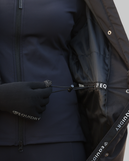 EQUIDRY Bronte Waterproof Riding Coat Women's Black