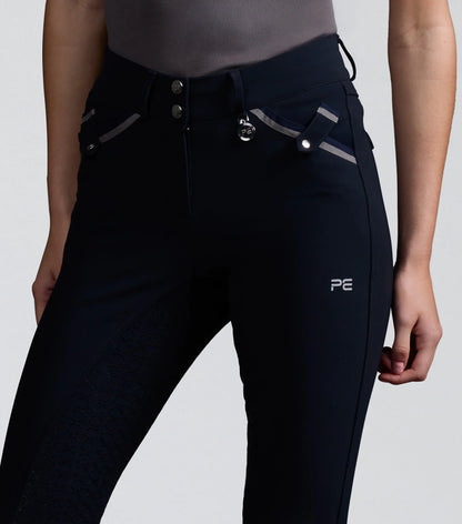 Premier Equine Coco Novo Navy Full Seat Riding Breeches - Women's Equestrian Apparel