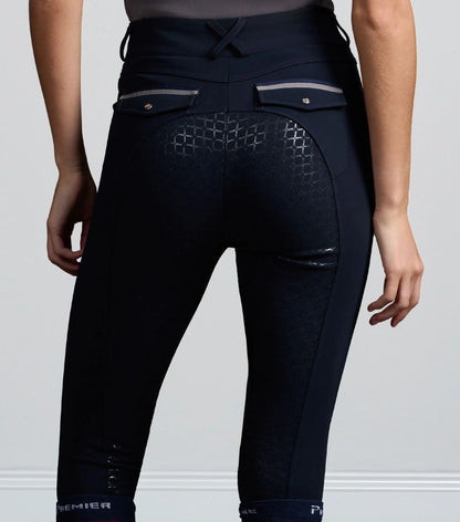 PREMIER EQUINE Riding Breeches, Full Seat, Navy, Womens, Equestrian Apparel, Stretch Fabric, Comfortable Fit, Equestrian Fashion