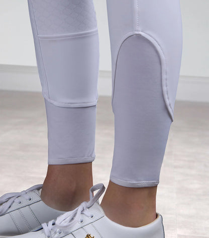 PREMIER EQUINE Coco Novo White Competition Riding Breeches - Womens Full Seat Equestrian Apparel