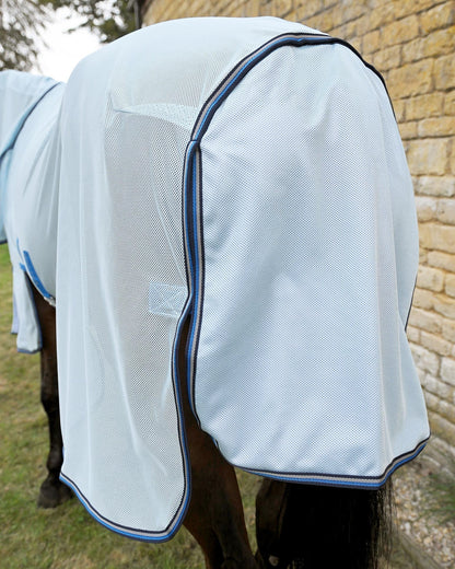 Premier Equine Combo Bug Buster Fly Rug with Belly Flap Blue | Equiflair