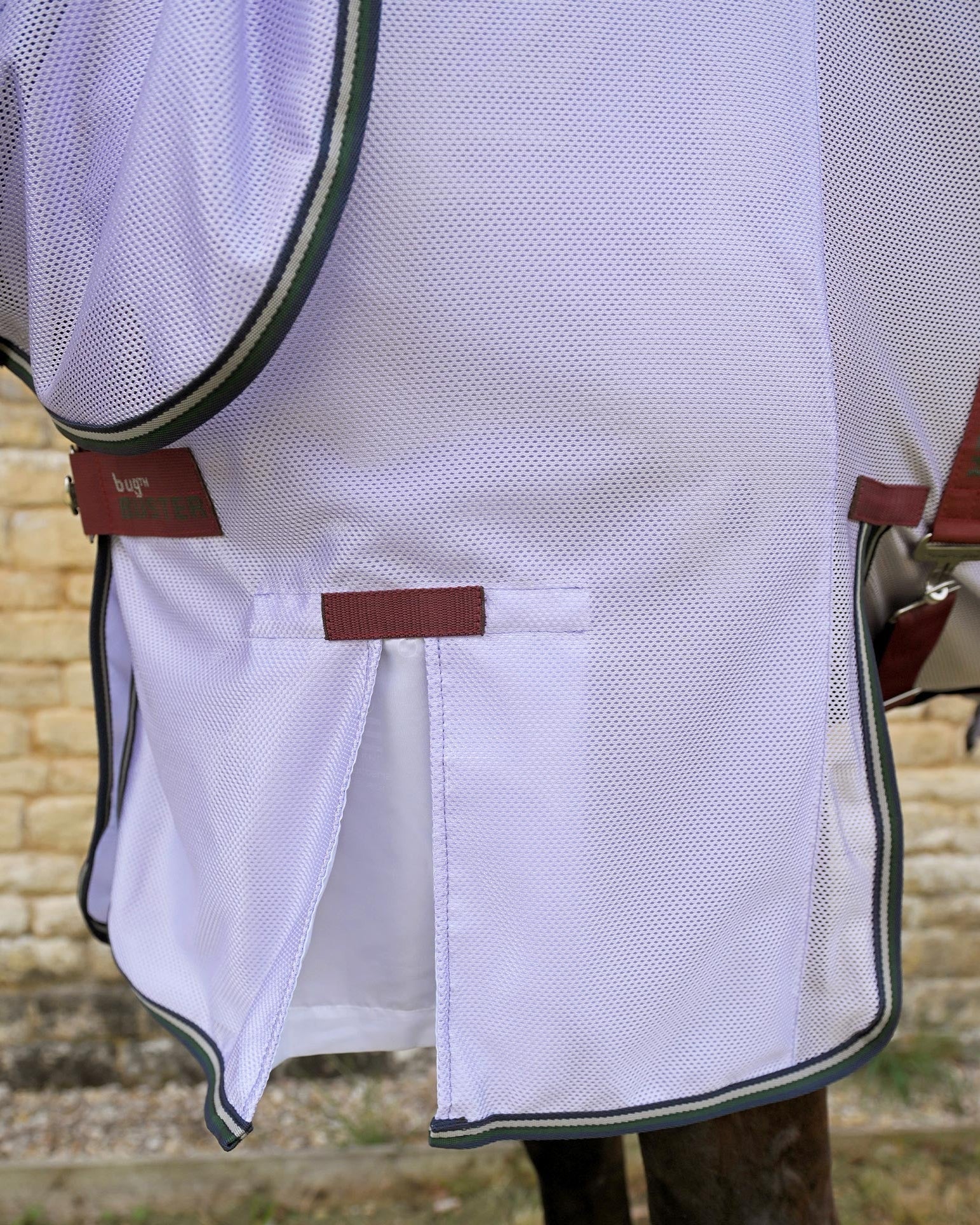 Premier Equine Combo Bug Buster Fly Rug with Belly Flap Lavender