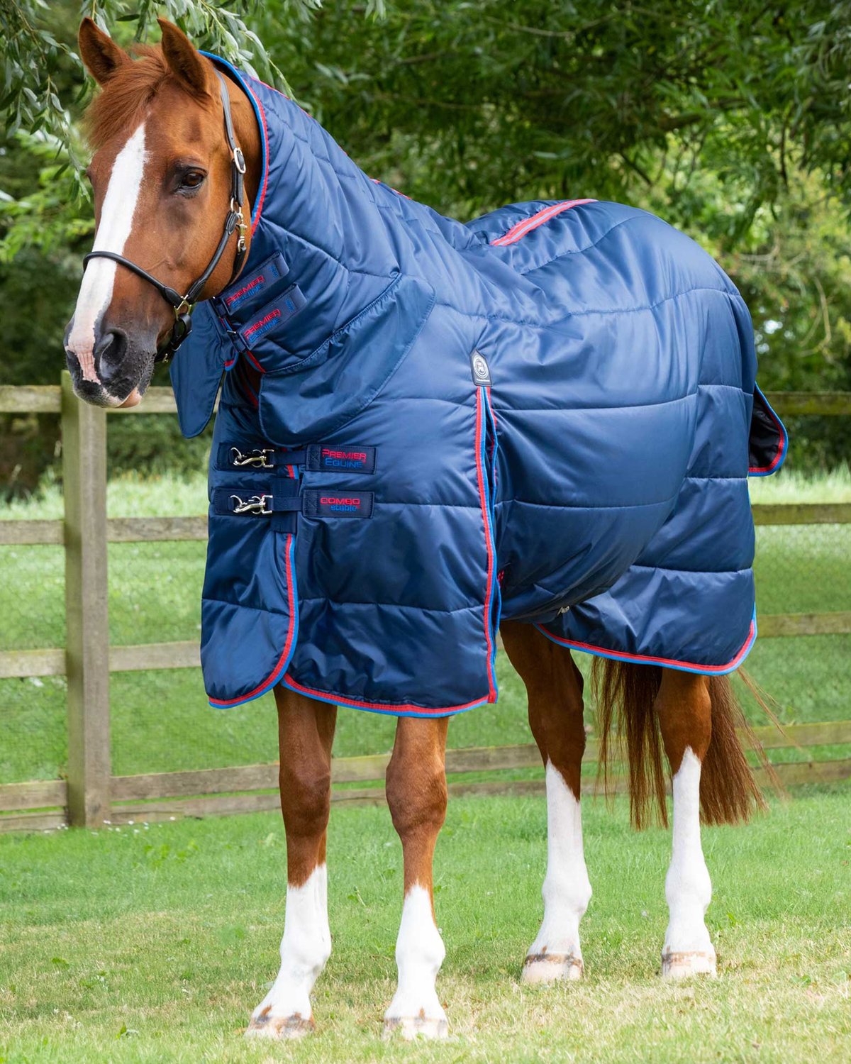 Premier Equine Combo Stable Rug 200g Navy - Horse Rug for Stable Use