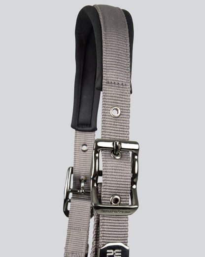 Premier Equine Corda Padded Head Collar with Lead Rope Grey