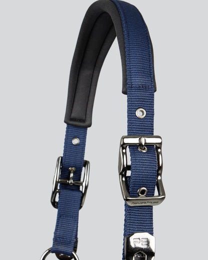 Premier Equine Corda Padded Head Collar with Lead Rope Navy