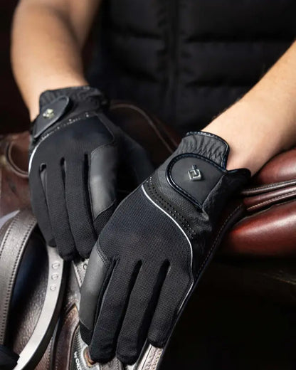 LEMIEUX CRYSTAL GLOVES BLACK - Riding Gloves | Equiflair Saddlery