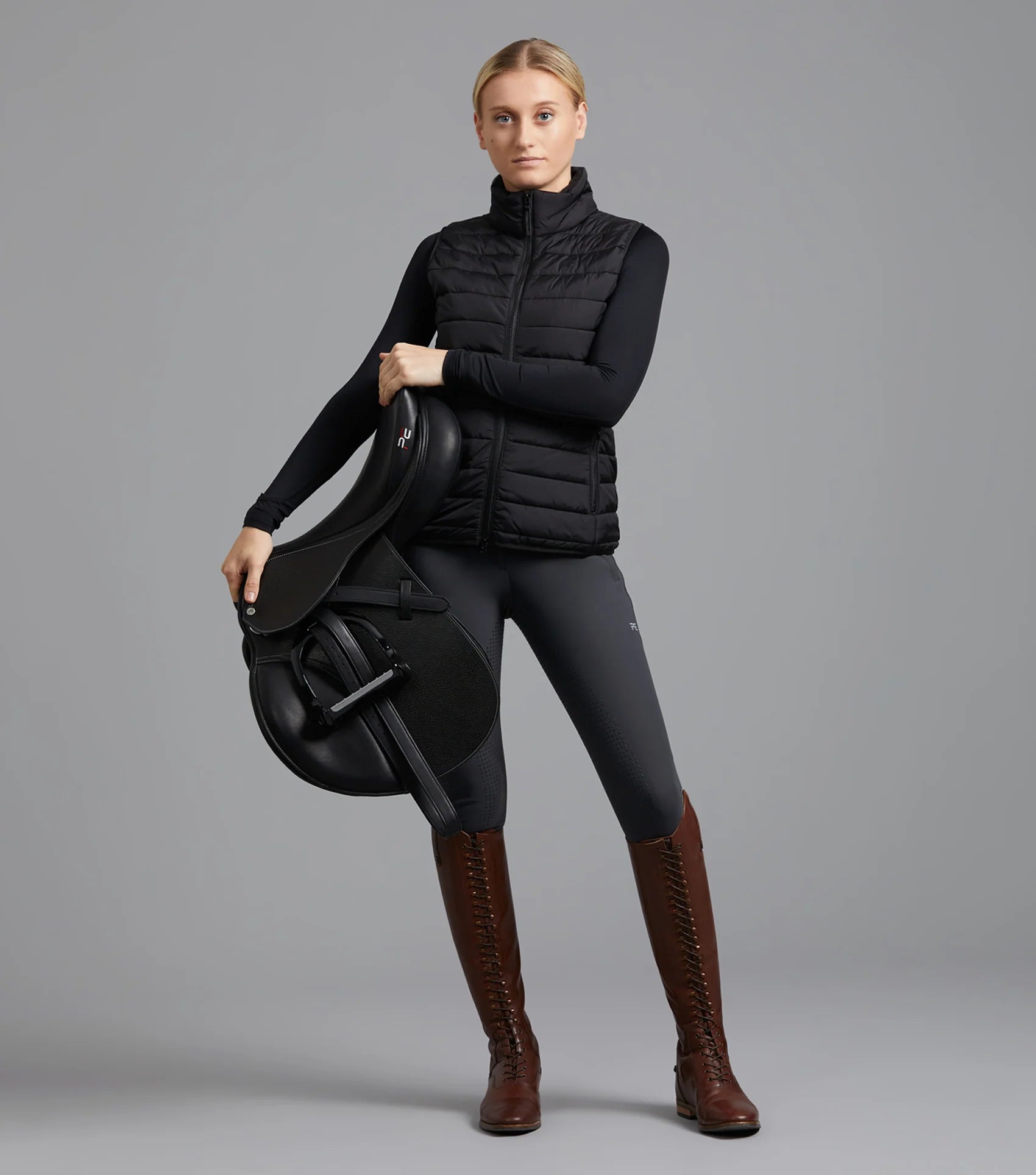 Premier Equine Dante Ladies Riding Gilet Black