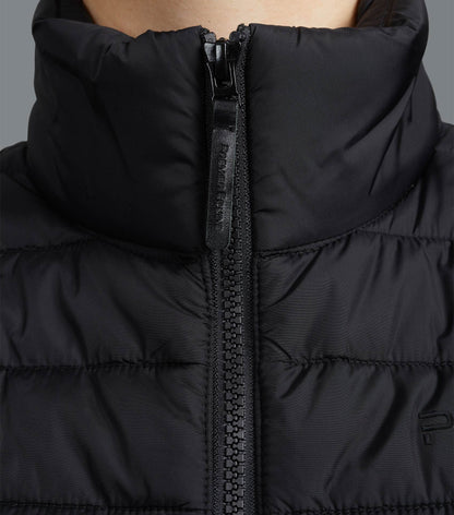 PREMIER EQUINE Dante Black Ladies Riding Gilet: Quilted, Moisture-Wicking Equestrian Vest