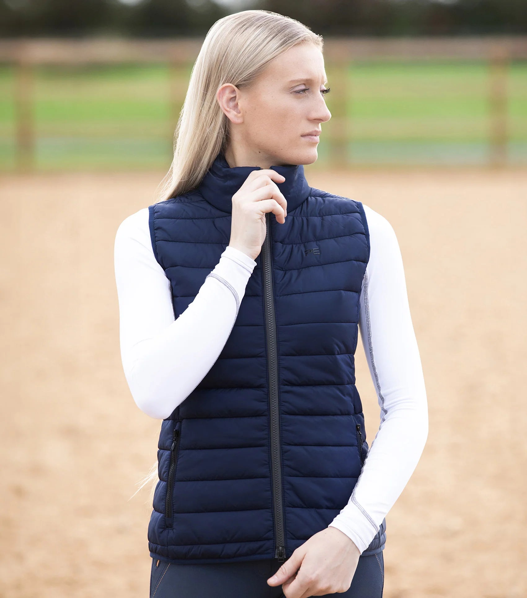 Premier Equine Dante Ladies Riding Gilet Navy