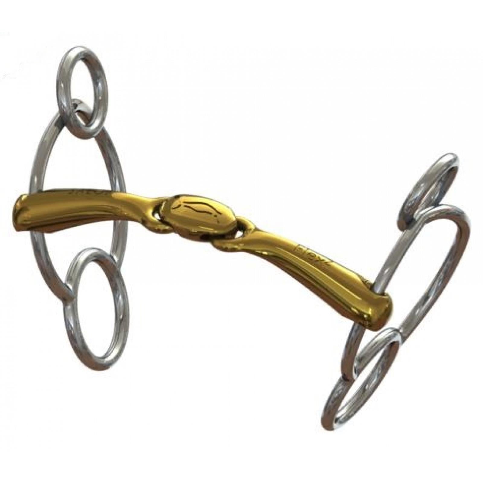 Neue Schule Turtle Top Flex Universal Horse Bit | 3-Ring Design | Equiflair