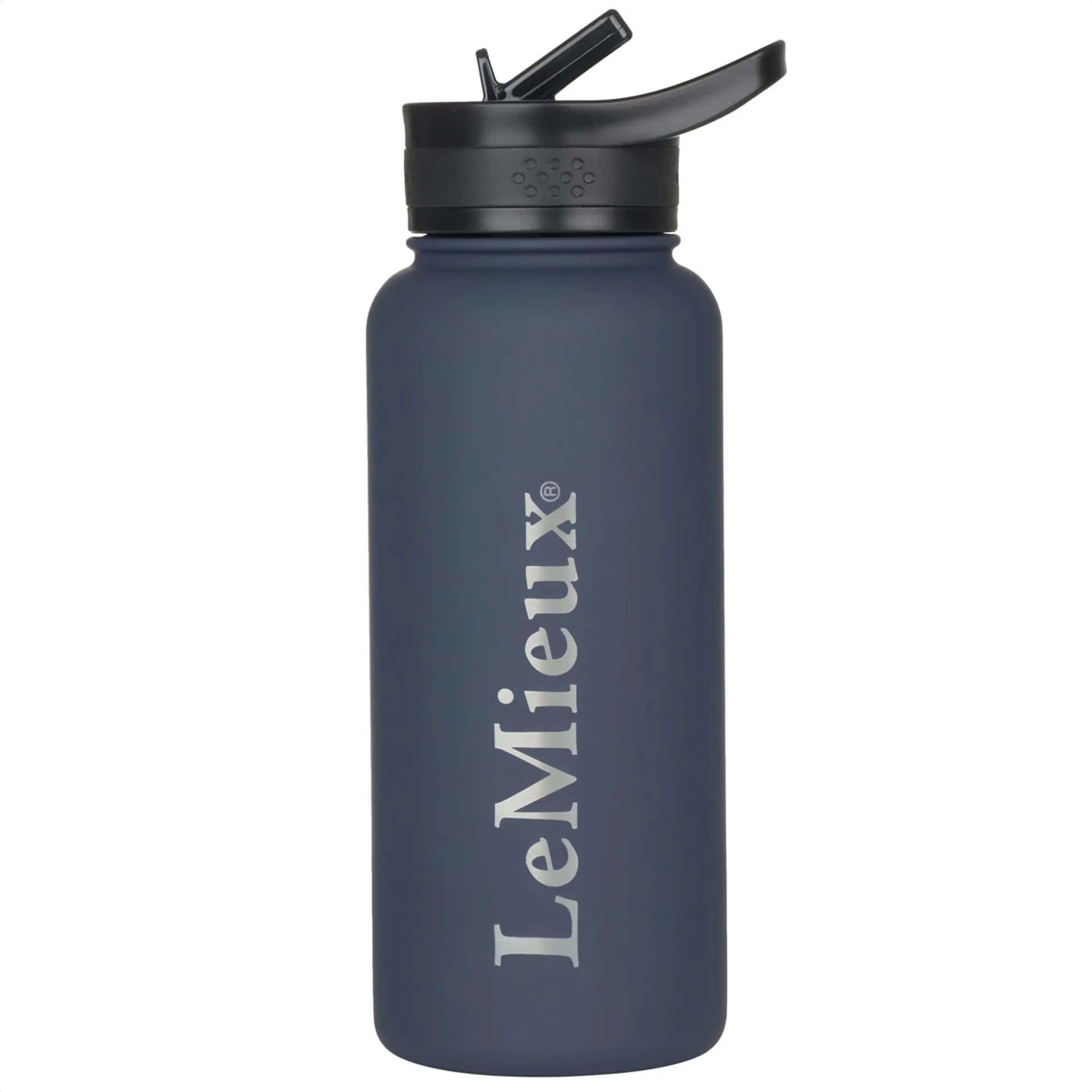 LeMieux Navy Drinks Bottle: Insulated Stainless Steel Water Bottle with Straw - Bottles & Cups…