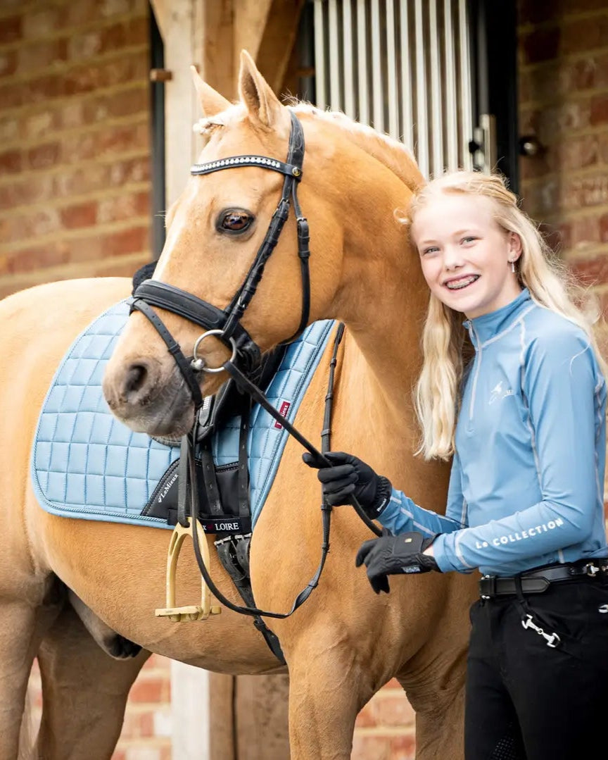 LeMieux Loire Memory Dressage Square Ice Blue