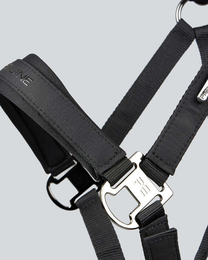 Premier Equine Duco Padded Head Collar With Lead Rope Black