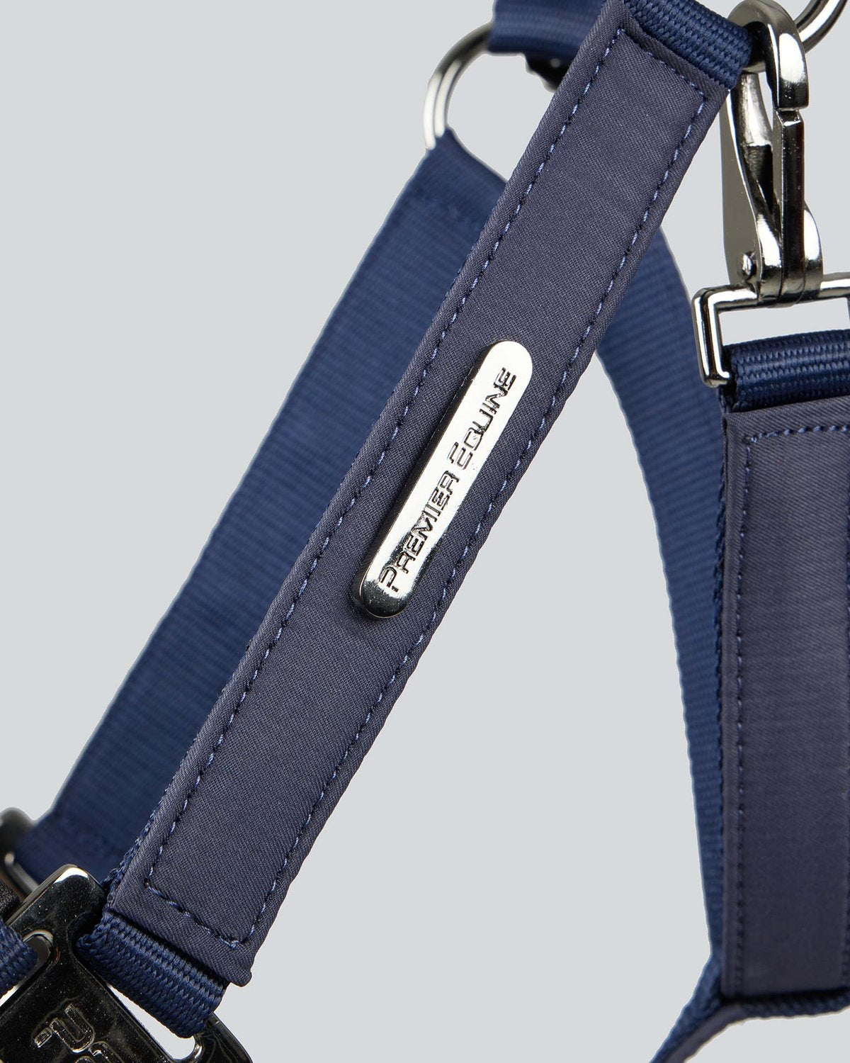 Premier Equine Duco Padded Head Collar with Lead Rope Navy