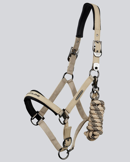 Premier Equine Duco Padded Head Collar with Lead Rope Taupe