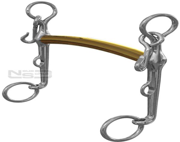 NEUE SCHULE Mors L'Hotte Weymouth Bit | French Curb Dressage Horse Bit | Equiflair