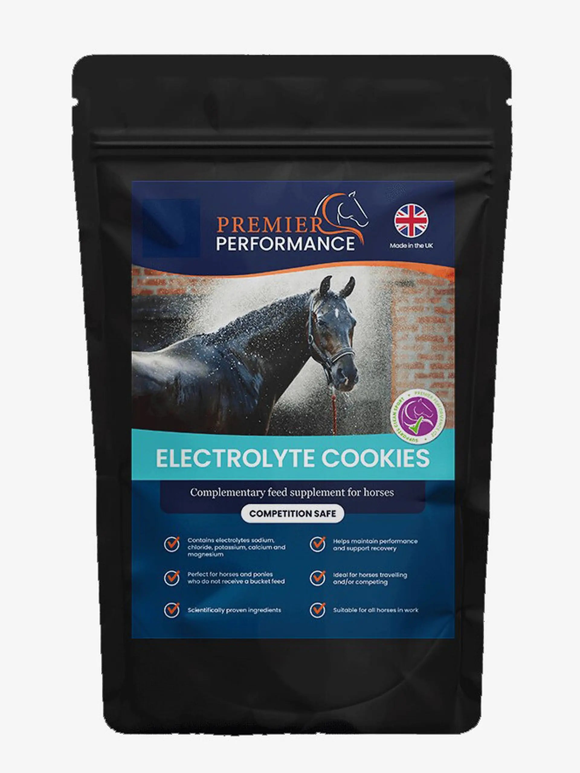 Premier Performance Electrolyte Cookies for Horses - UK Made Supplement for Hydration & Performance.