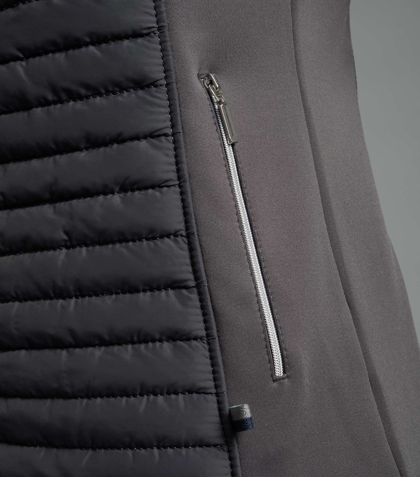 Premier Equine Ladies Hybrid Technical Riding Jacket - Quilted Panel & Zip Pocket Detail