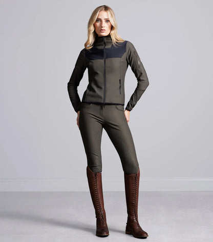 Premier Equine Elixir Womens Softshell Jacket Mosswood