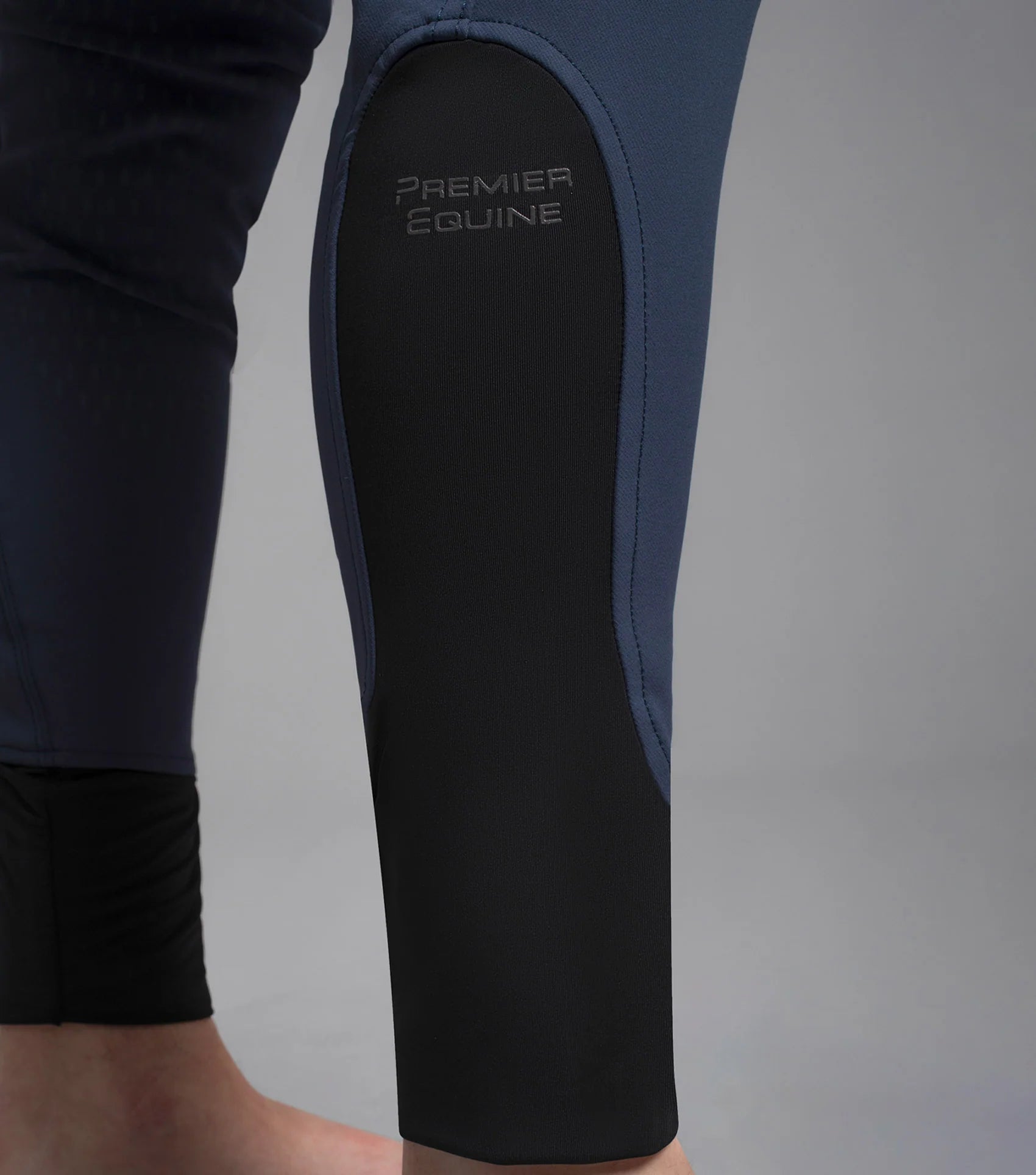 Premier Equine Emilio Men's Navy Gel Knee Riding Breeches. Horse Riding Apparel. Equestrian Clothing.