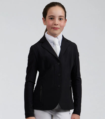 PREMIER EQUINE Evinco Girls Competition Jacket Jet Black | Equestrian Formalwear | Equiflair
