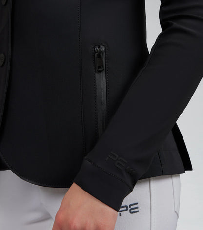 Premier Equine Evinco Girls Competition Jacket - Jet Black Equestrian Apparel