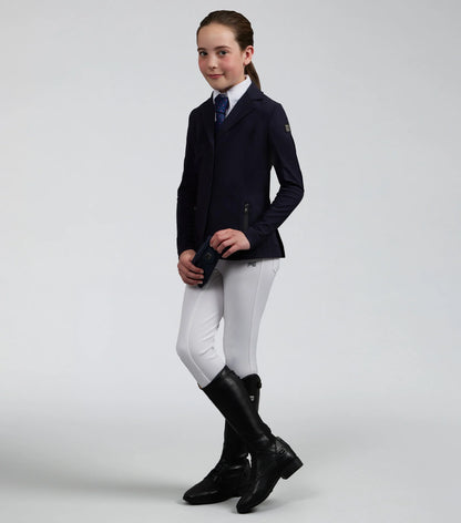 Girls Equestrian Competition Jacket - Premier Equine Black Label French Navy Riding Apparel