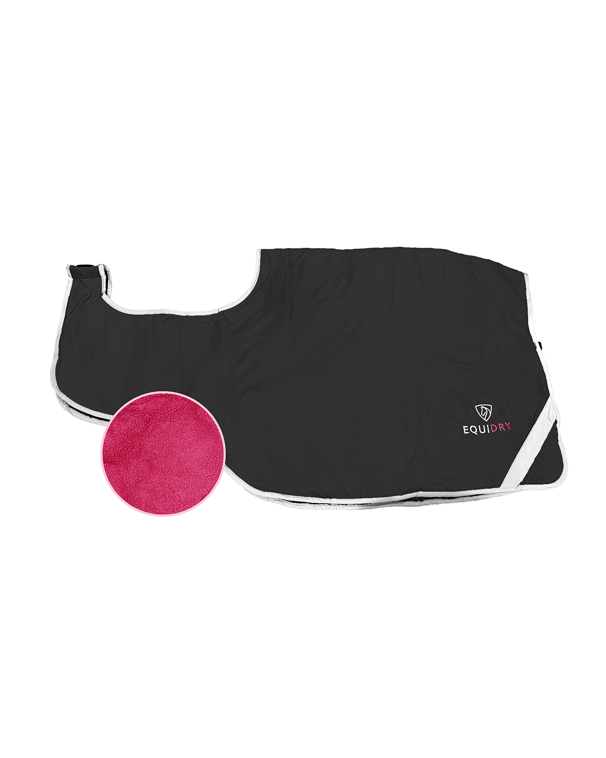 EQUIDRY Waterproof Exercise Sheet Thick Black/Peacock Pink
