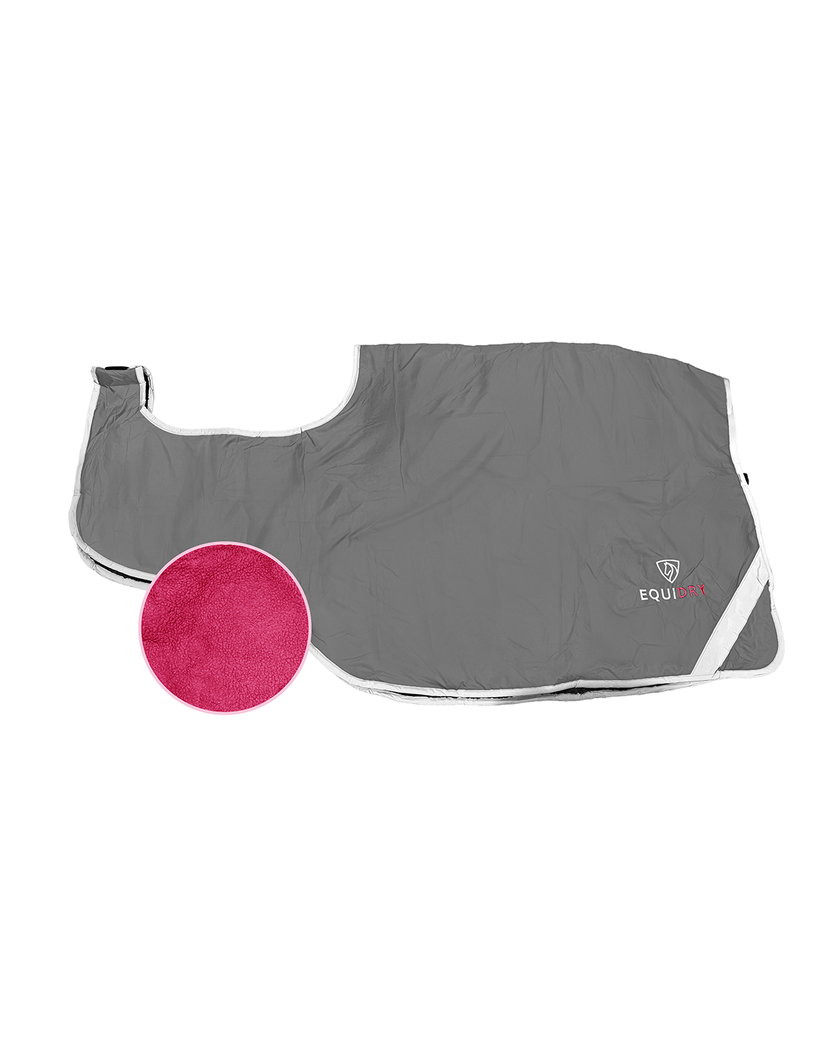 Equidry Waterproof Exercise Sheet - Grey/Peacock Pink Horse Rug by Equiflair