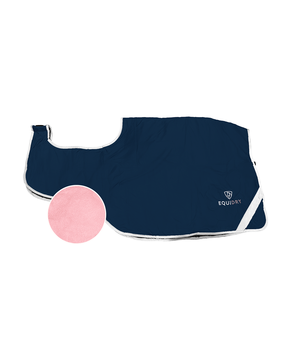 EQUIDRY Waterproof Exercise Sheet Thick Navy/Pale Pink