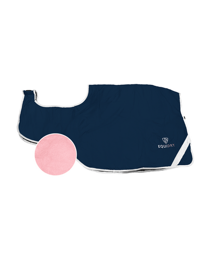 EQUIDRY Waterproof Exercise Sheet Thick Navy/Pale Pink