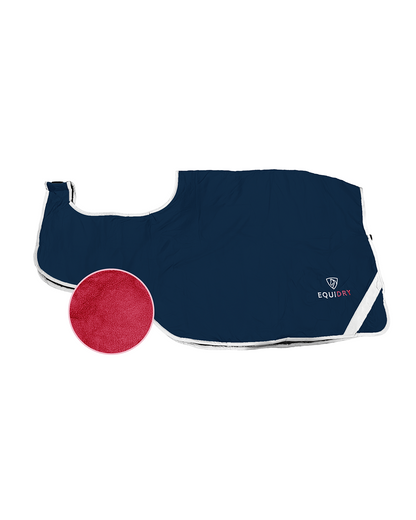 EQUIDRY Waterproof Exercise Sheet Thick Navy/Raspberry