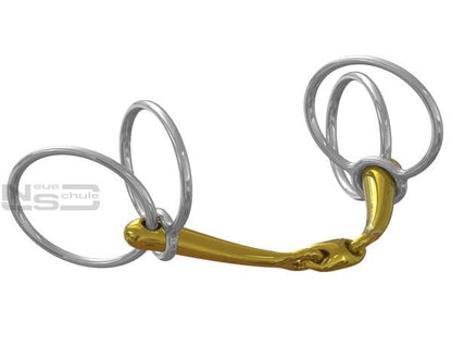 Neue Schule Jumpers Choice Snaffle Bit | Angled Lozenge Double Jointed Horse Bit | Equiflair