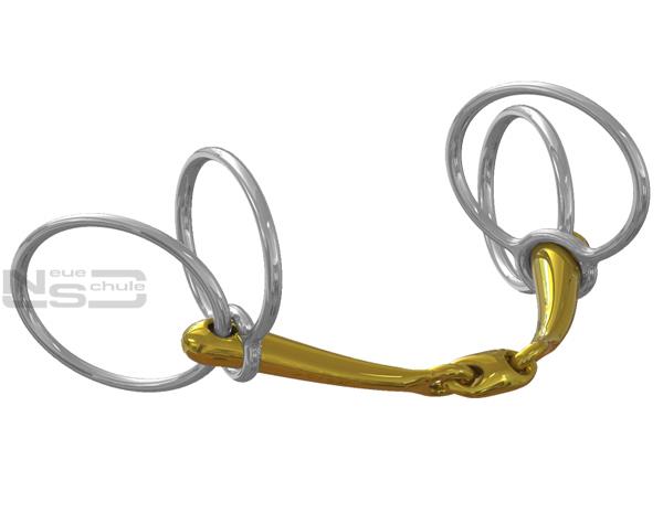Neue Schule Jumpers Choice Snaffle Bit | Angled Lozenge Double Jointed Horse Bit | Equiflair
