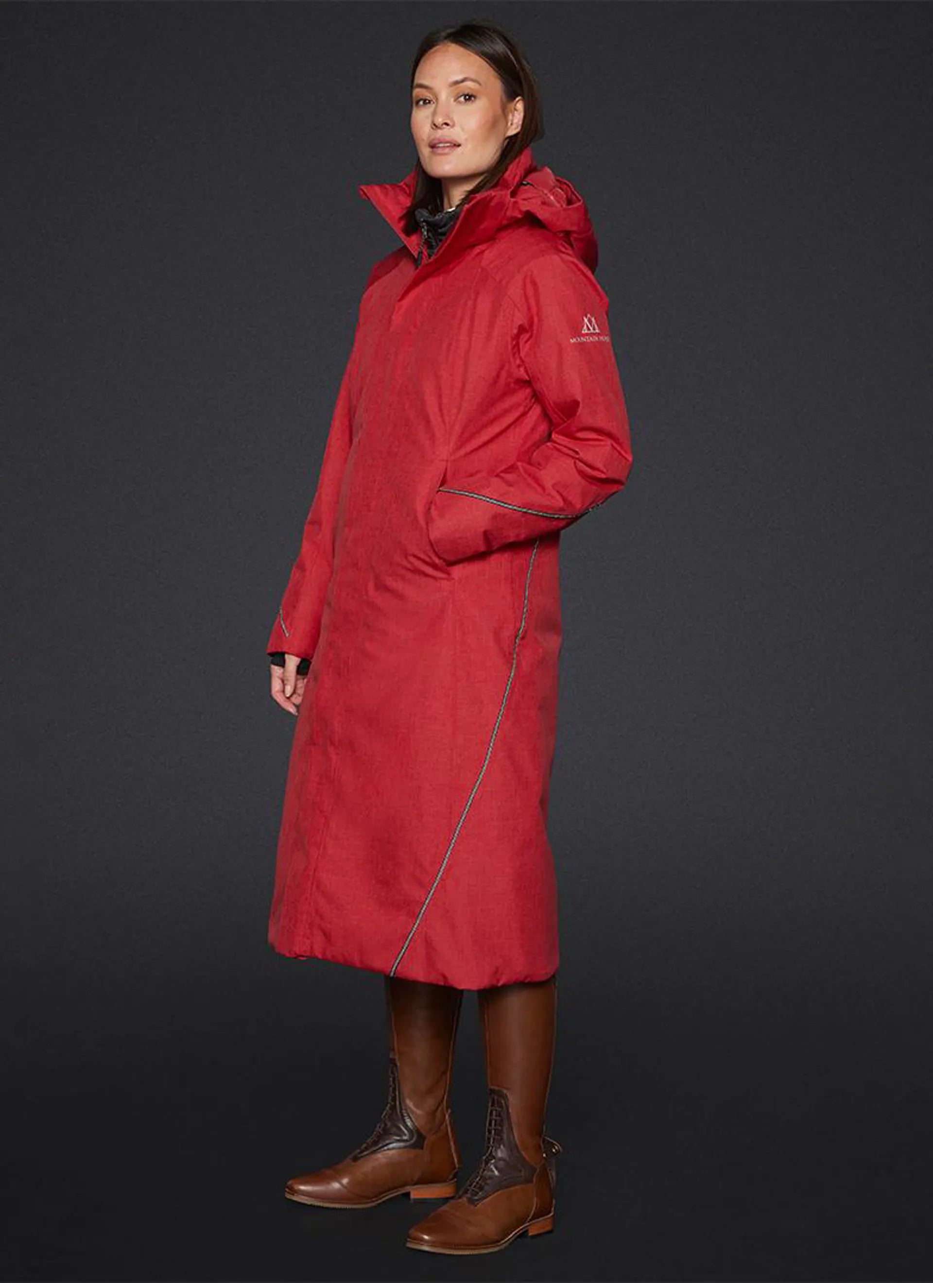MOUNTAIN HORSE FELICIA COAT RED - Waterproof Riding Coat - Shop Equiflair Now!