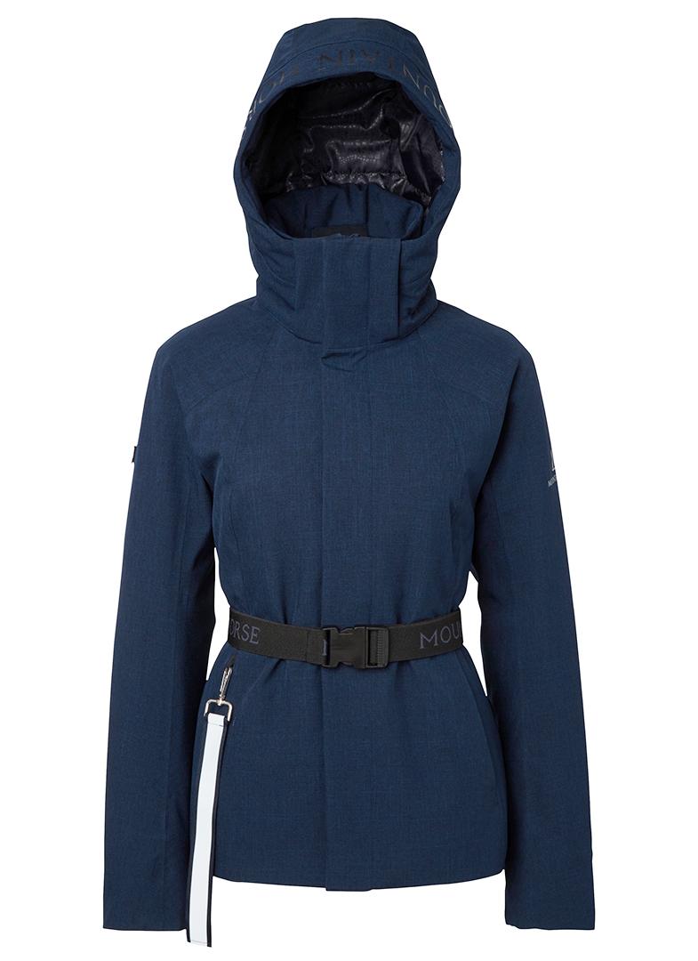 Mountain Horse Felicia Jacket Navy - Women's Waterproof, Windproof Riding Jacket with Hood and Belt