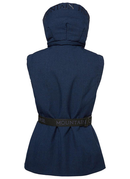 MOUNTAIN HORSE FELICIA NAVY Vest: Waterproof, Windproof Padded Vest for Women - Reflective Details & Mountain Horse Logo Belt