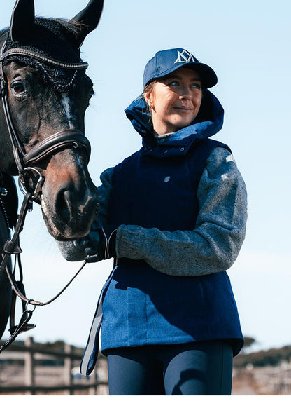 MOUNTAIN HORSE FELICIA VEST NAVY: Equestrian padded vest, water & windproof, feminine fit, reflective details. Shop at…