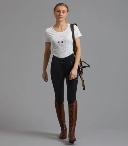Premier Equine White Cotton T-Shirt for Ladies | Equestrian Riding Wear