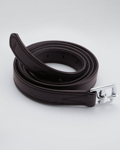 Premier Equine Florence Stirrup Leathers Brown. Equestrian Horse Riding Equipment.