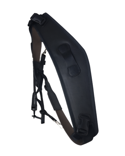 Freejump Collar Black Leather - Horse Riding Training Aid | Equiflair