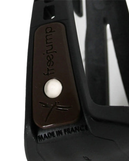 FREEJUMP SOFT'UP LITE Stirrup: Choco Interchangeable Pins. Equestrian Equipment from Equiflair. Horse Riding Safety and Style.