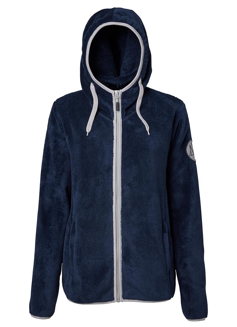 MOUNTAIN HORSE Fuzzy Hoodie: Blue fleece hoodie for women. Comfortable outerwear from Equiflair Saddlery.