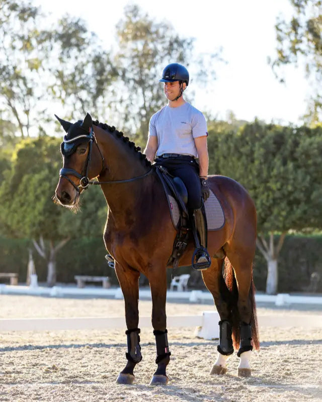 LeMieux Le Cool Grip Dressage Pad Grey