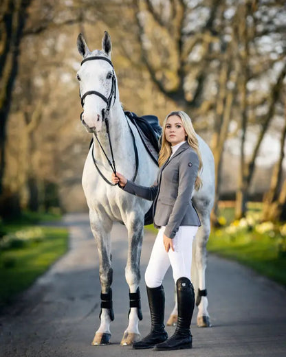 LeMieux Dynamique Graphite Show Jacket for Equestrian Competitions: Stylish, Breathable Riding Apparel
